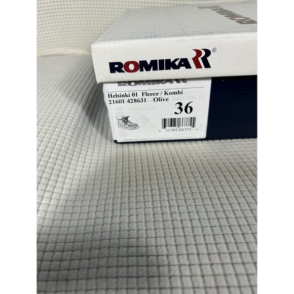 Romika Helsinki 01 Fleece lined Bootie, Olive Green, Size EU 36, US 5.5, NWB - Picture 12 of 12